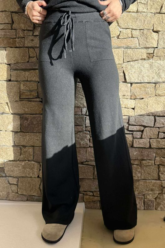 Elbury Huggle Luxury Knit Co Ord Set Black /55=